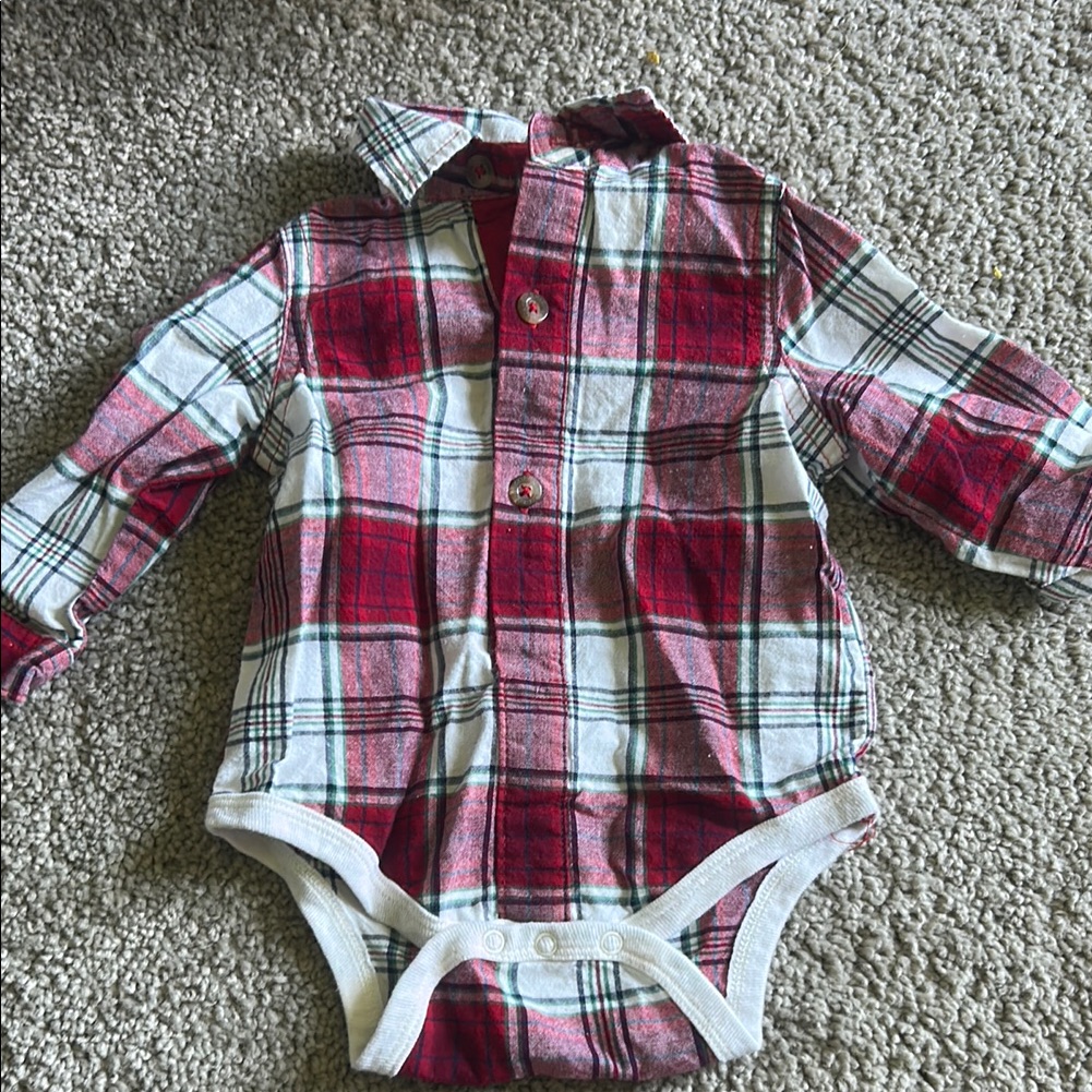 Plaid Baby Onesie